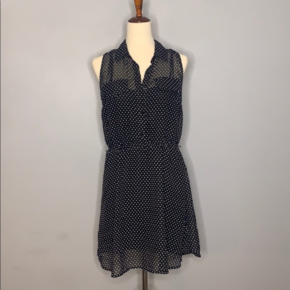Xhilaration Dresses & Skirts - Target Black White Polka Dotted sleeveless Dress M